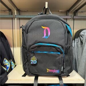 Disney Disneyland Resort 70th Anniversary Backpack with Charm